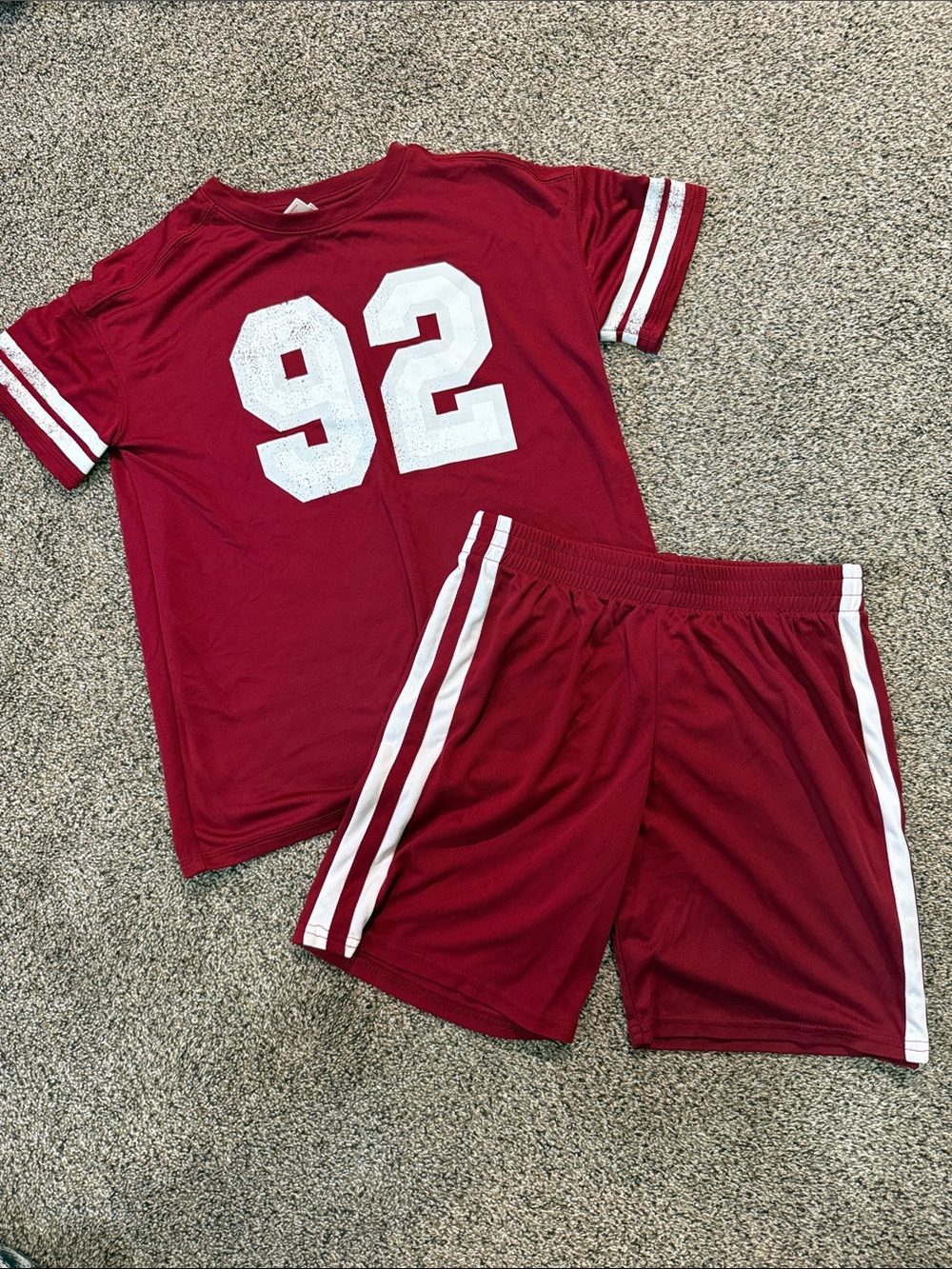 NWOT. Boys Cat & Jack Red Kids' Mesh PJ set - size XL (14)